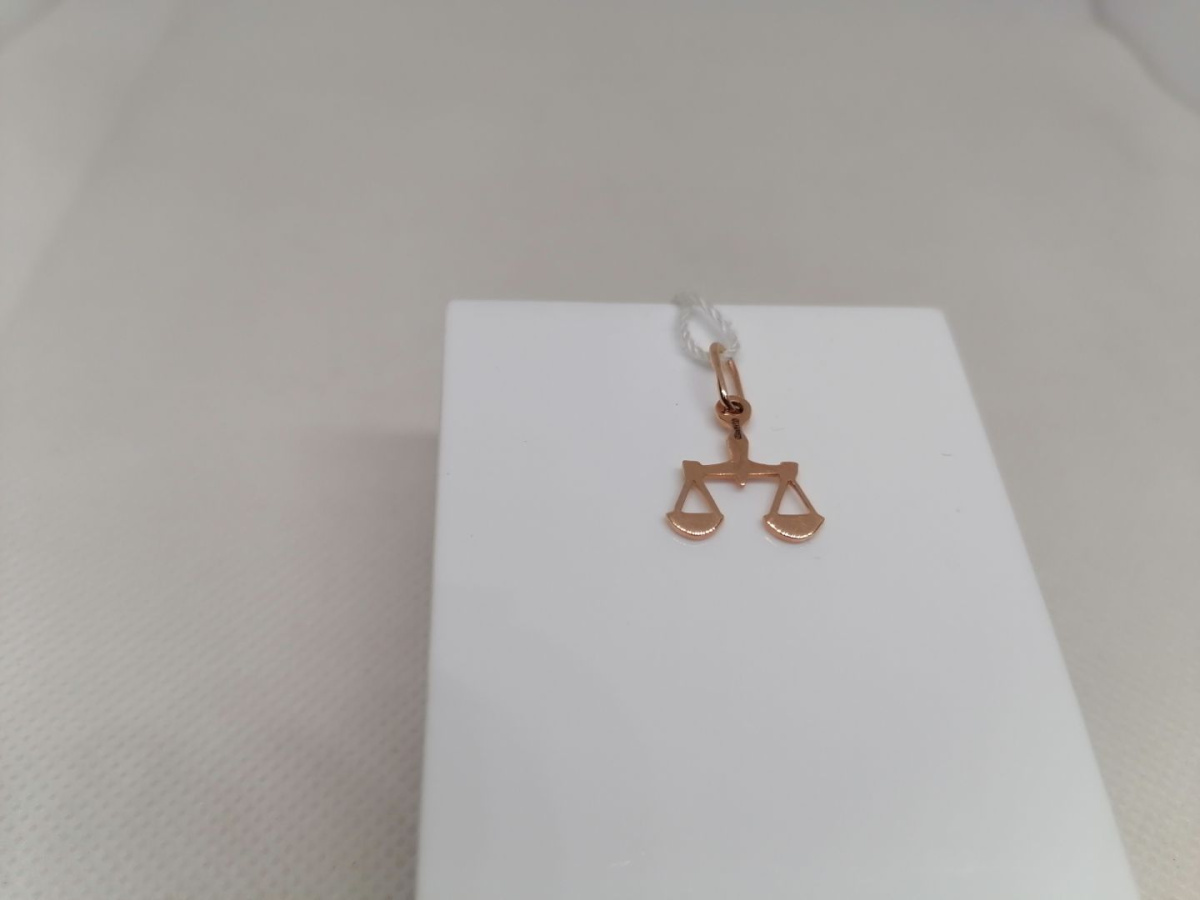 ПОДВЕСКА ЗНАК ЗОДИАКА ВЕСЫ Au 583 ПОДВЕСКА ЗНАК ЗОДИАКА ВЕСЫ Au 583