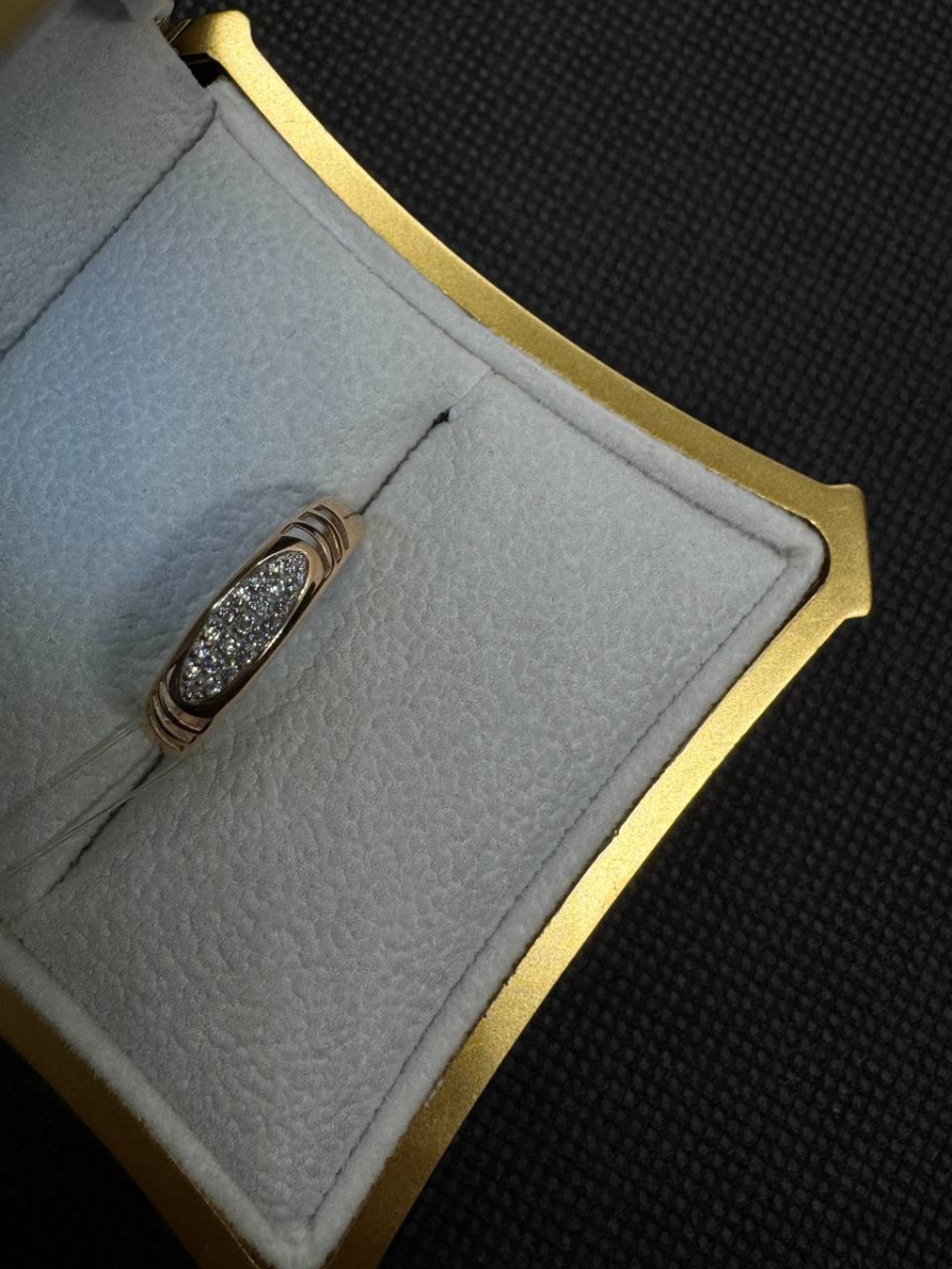 КОЛЬЦО С КАМНЯМИ (Au 585)