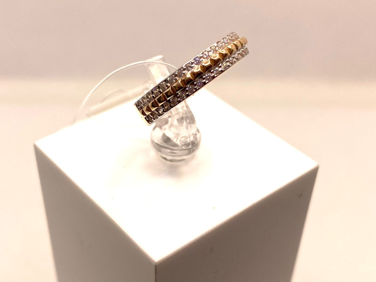 КОЛЬЦО С КАМНЯМИ (Au 585)