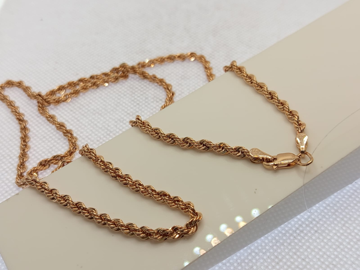 ЦЕПЬ ПУСТОТЕЛАЯ Веревка (Au 585)