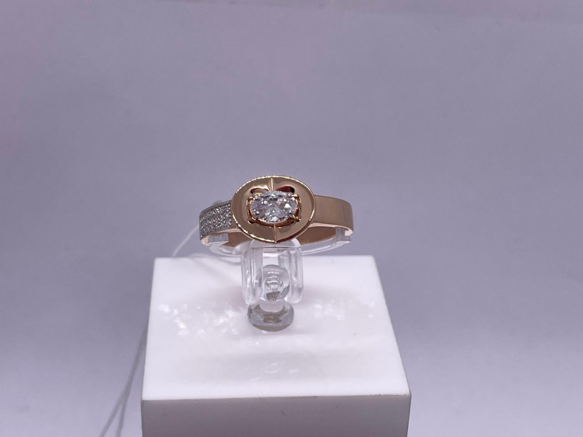 КОЛЬЦО С КАМНЯМИ (Au 585)