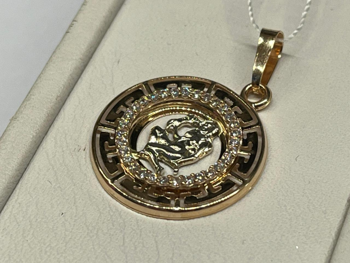 КрСВП/дев/Ф ПОДВЕСКА ЗНАК ЗОДИАКА ДЕВА (Au 585)