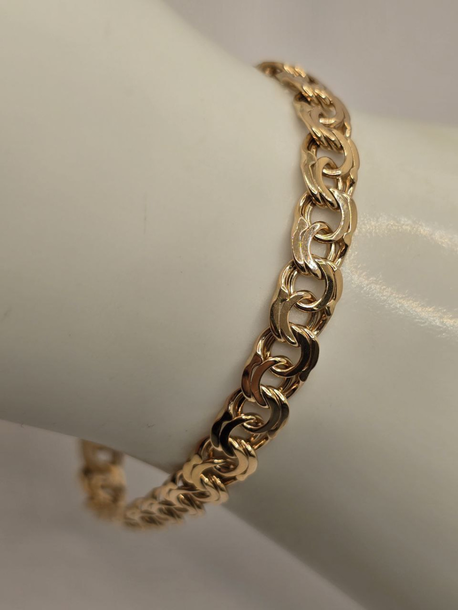 БРАСЛЕТ ПОЛНОВЕСНЫЙ Бисмарк (Au 585)