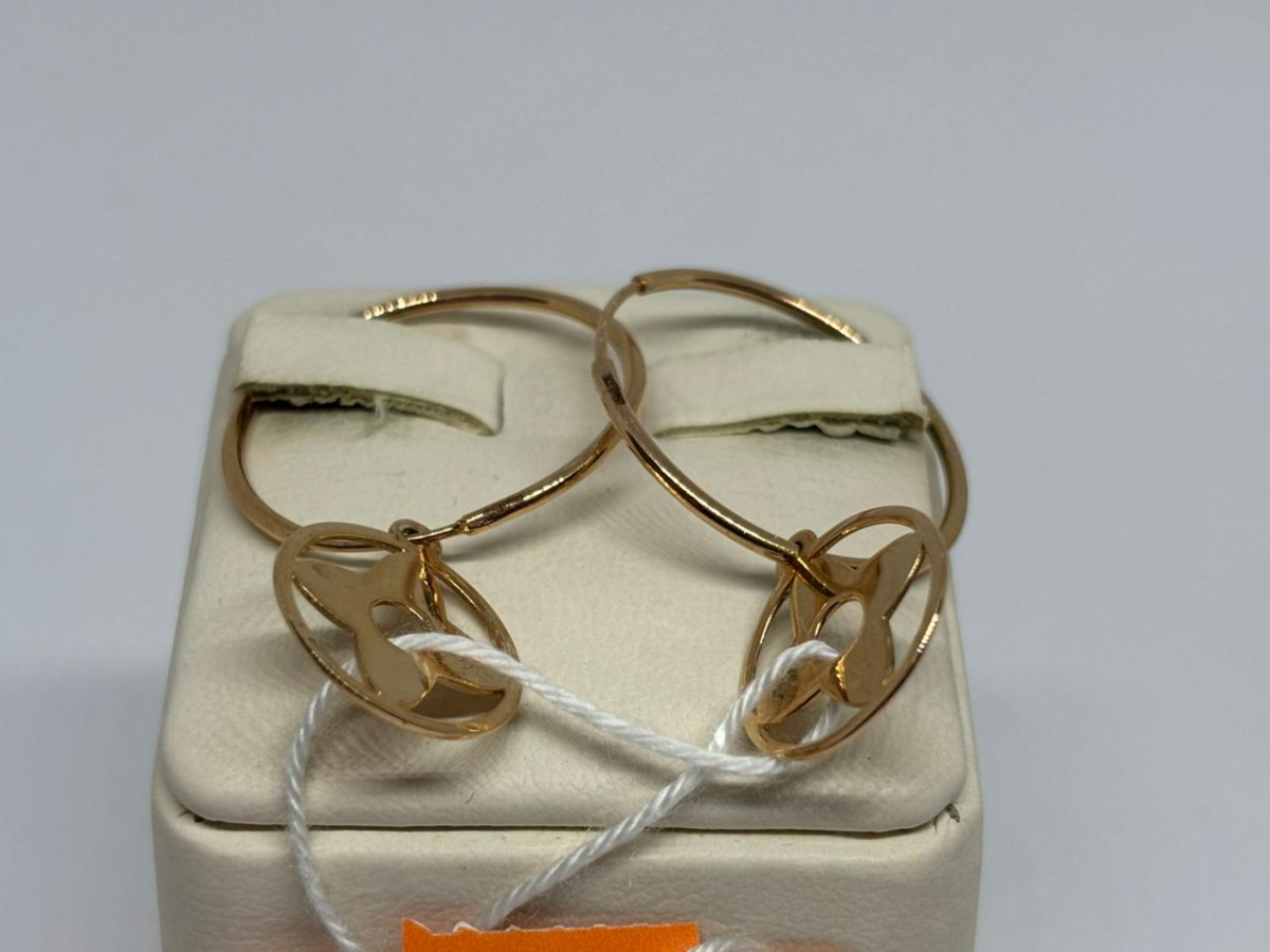 СБКМ585 СЕРЬГИ БЕЗ КАМНЯ (Au 585) СБКМ585 СЕРЬГИ БЕЗ КАМНЯ (Au 585)