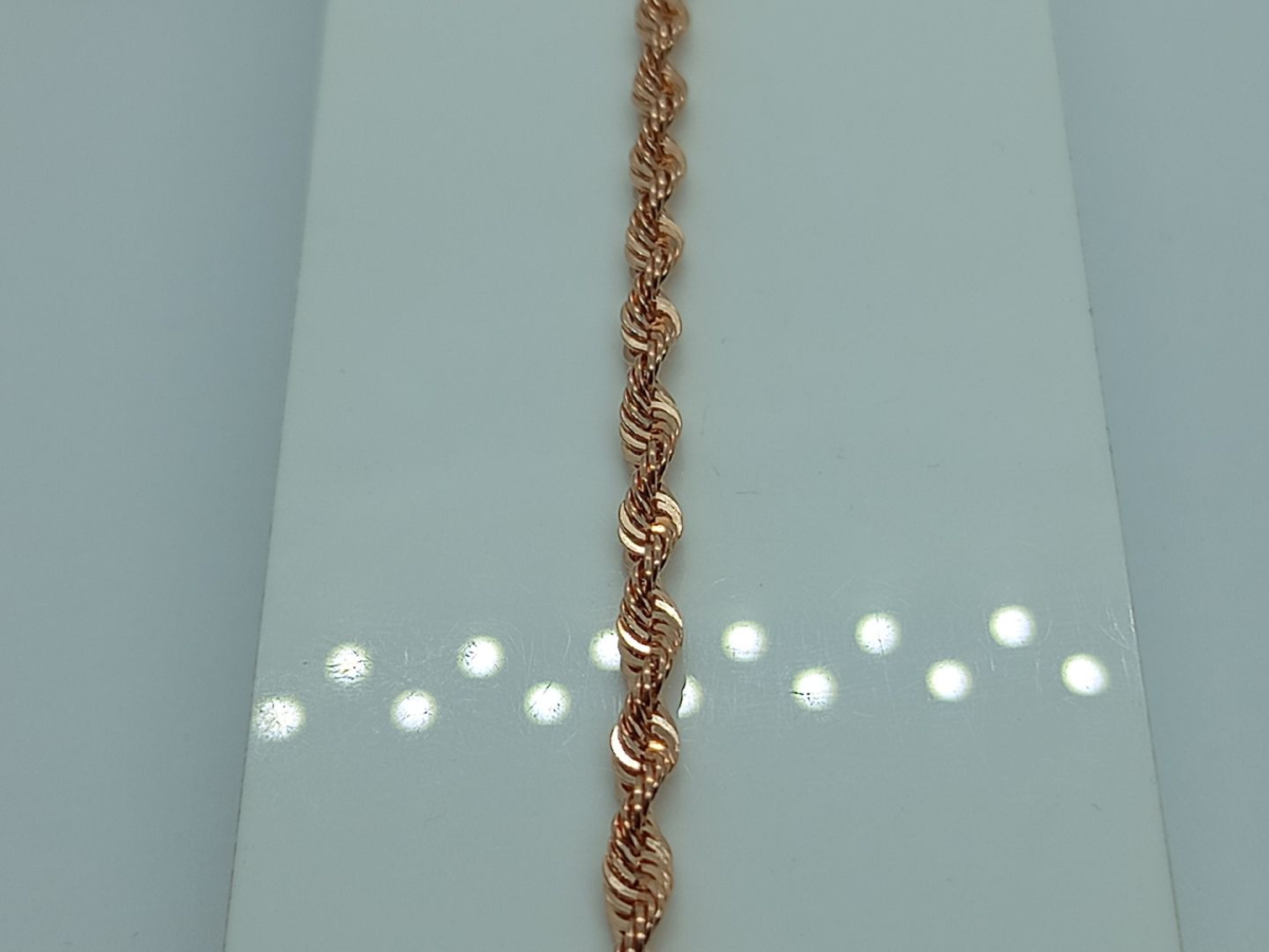 БРАСЛЕТ ПУСТОТЕЛЫЙ Веревка (Au 585)