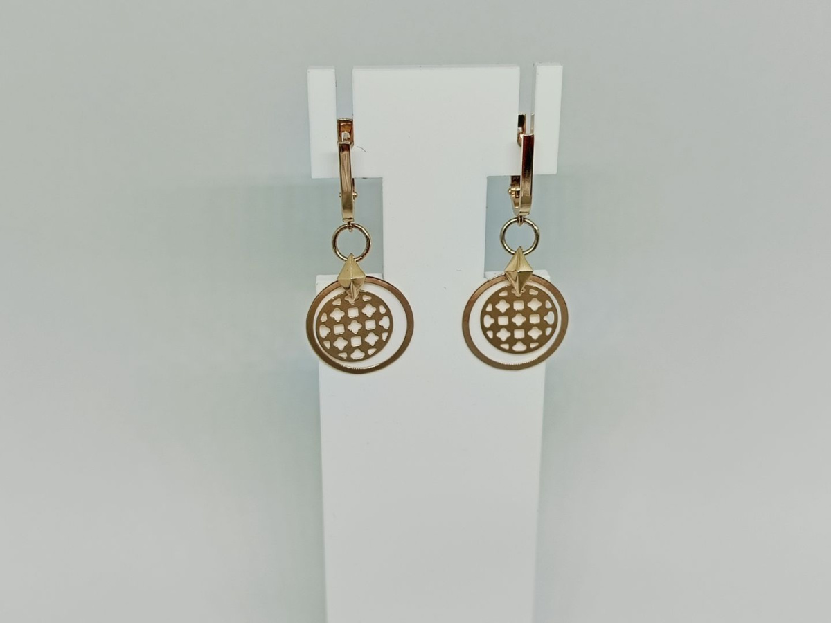 СЕРЬГИ БЕЗ КАМНЯ (Au 585)