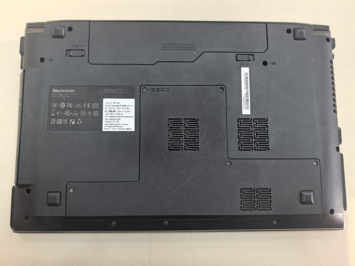 Ноутбук Lenovo B570e; Core i5-2450M, Нет, 8 Гб, 120 Гб, Нет