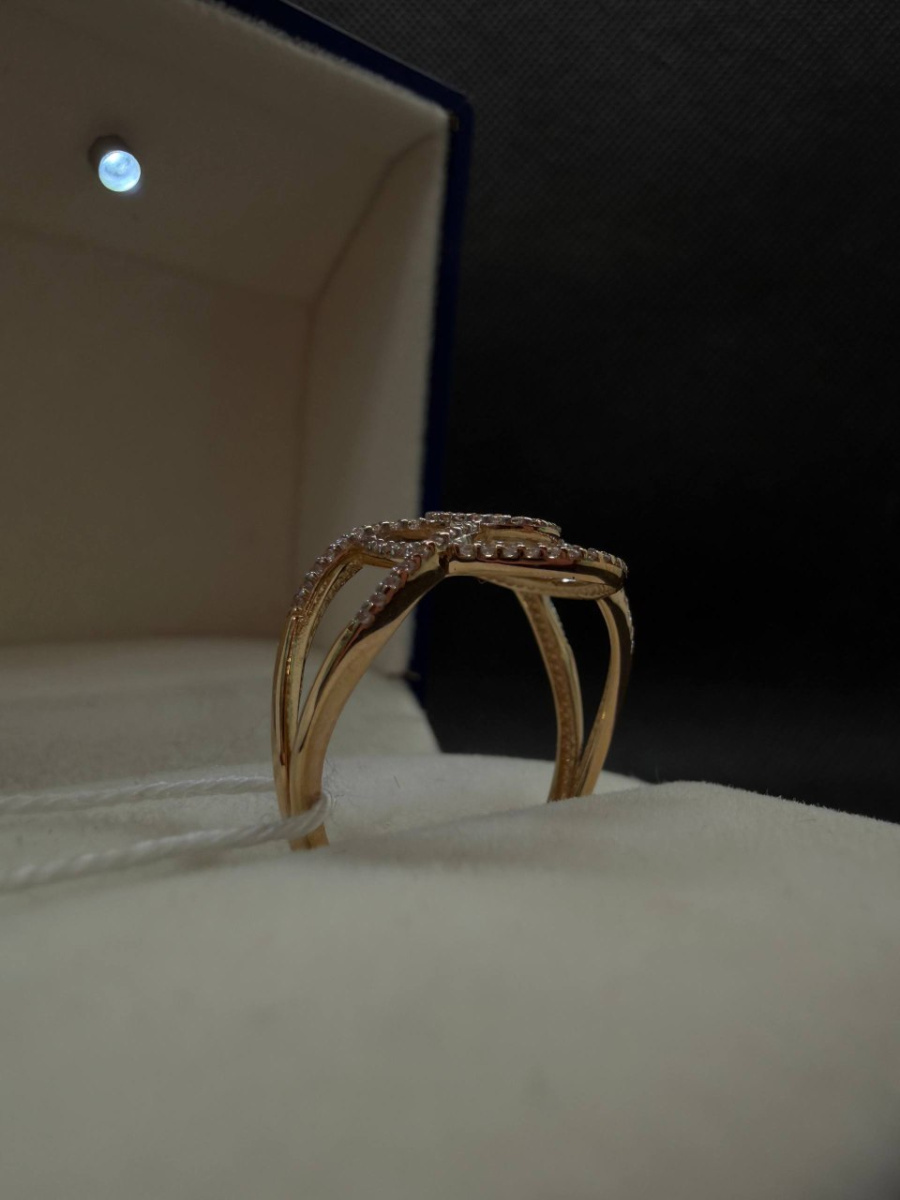 КОЛКМИ585 КОЛЬЦО С КАМНЯМИ (Au 585)
