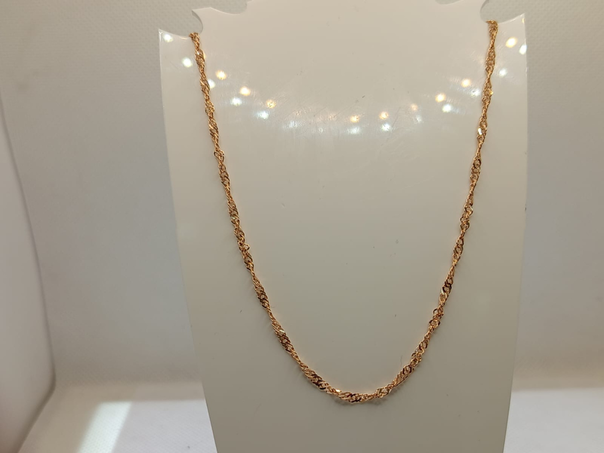 ЦЕПЬ ПУСТОТЕЛАЯ Сингапур (Au 585)