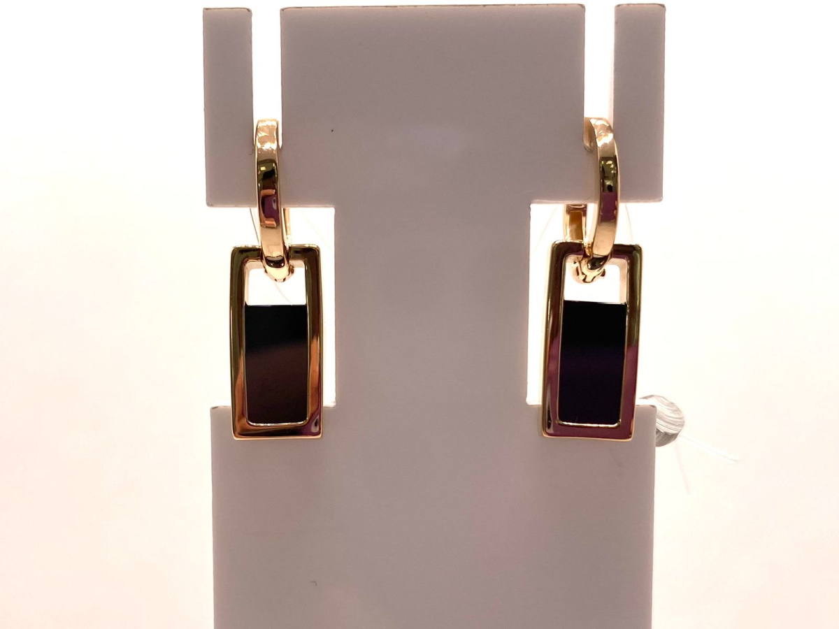 СЕРЬГИ С КАМНЕМ (Au 585)