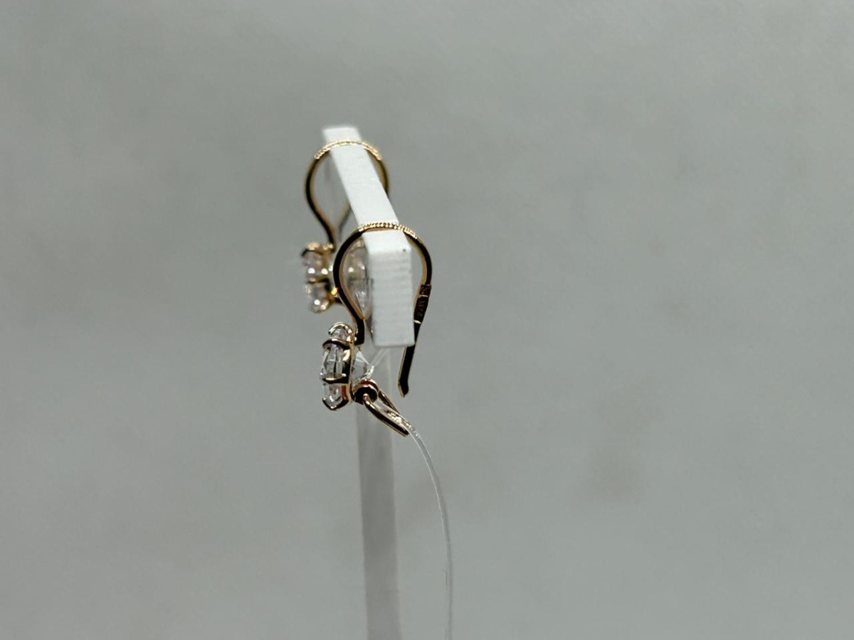 027379 СЕРЬГИ С ПЕТЕЛЬКОЙ (Au 585)