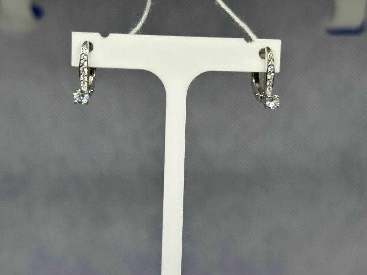 СКМИ585 СЕРЬГИ С КАМНЯМИ (Au 585)