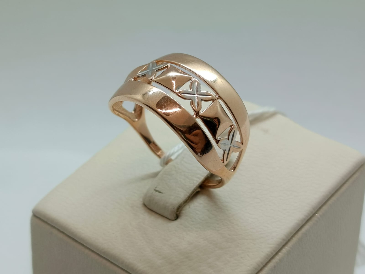 КОЛБКМ585 КОЛЬЦО БЕЗ КАМНЯ (Au 585)