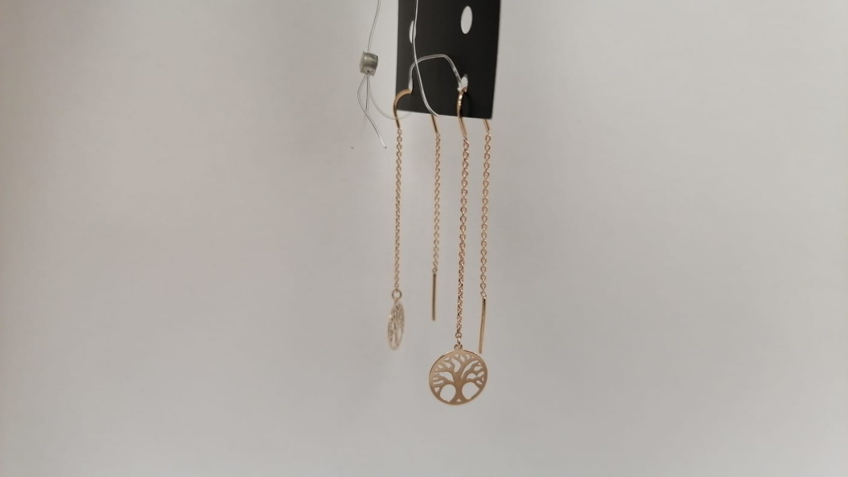 СЕРЬГИ ПРОДЕВКИ без камня (Au 585)