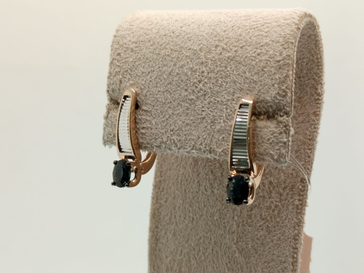 СЕРЬГИ САПФИР (Au 585)