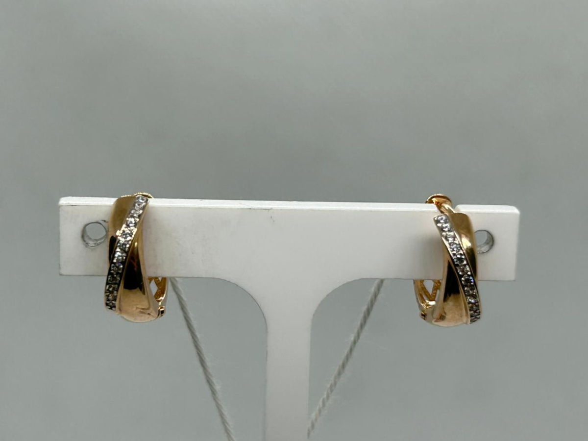 СКМИ585 СЕРЬГИ С КАМНЯМИ (Au 585)