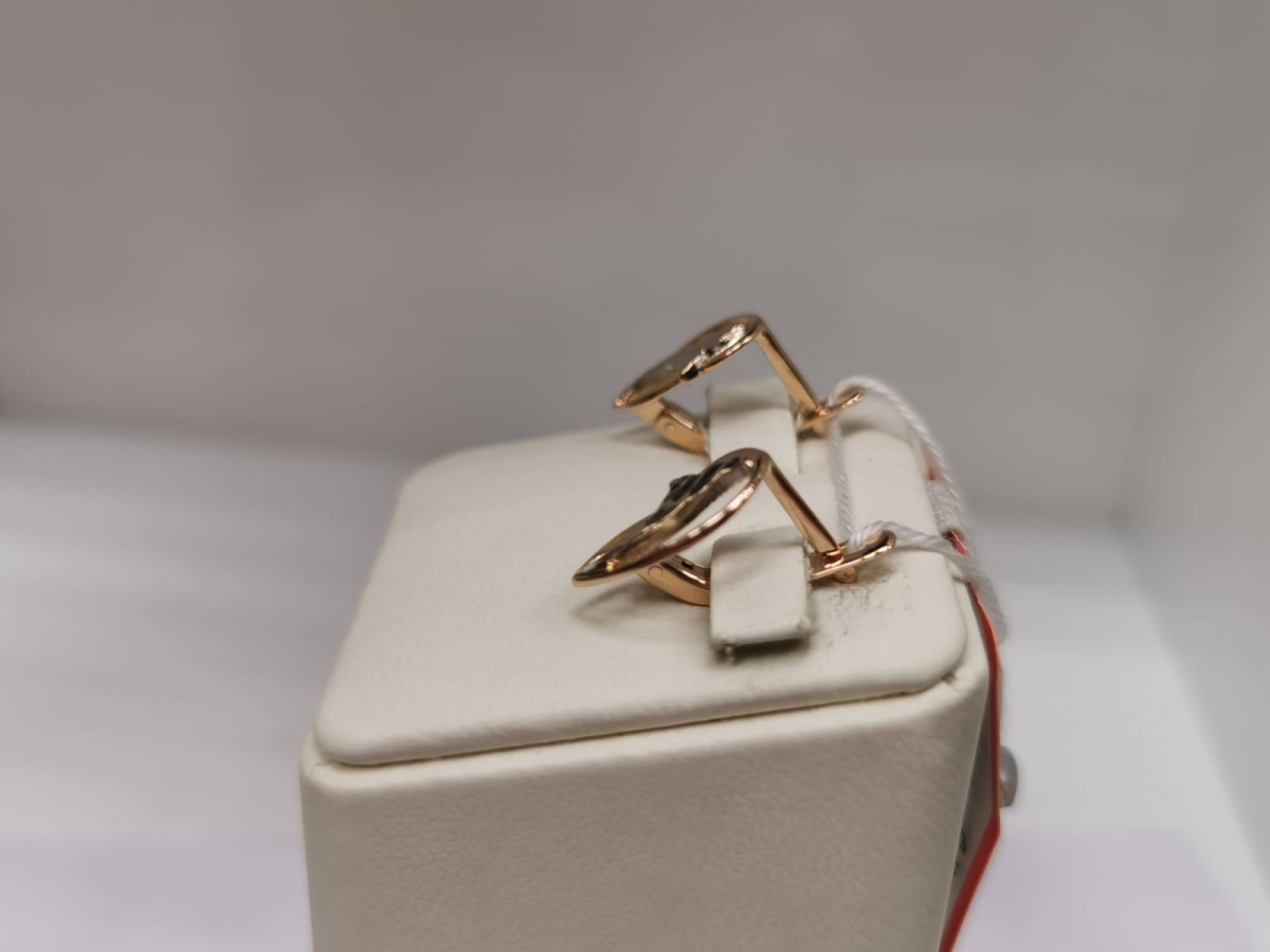 СБКМ585 СЕРЬГИ БЕЗ КАМНЯ (Au 585)