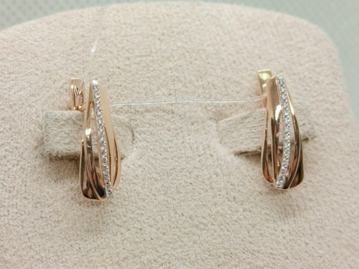 СЕРЬГИ С КАМНЯМИ (Au 585)