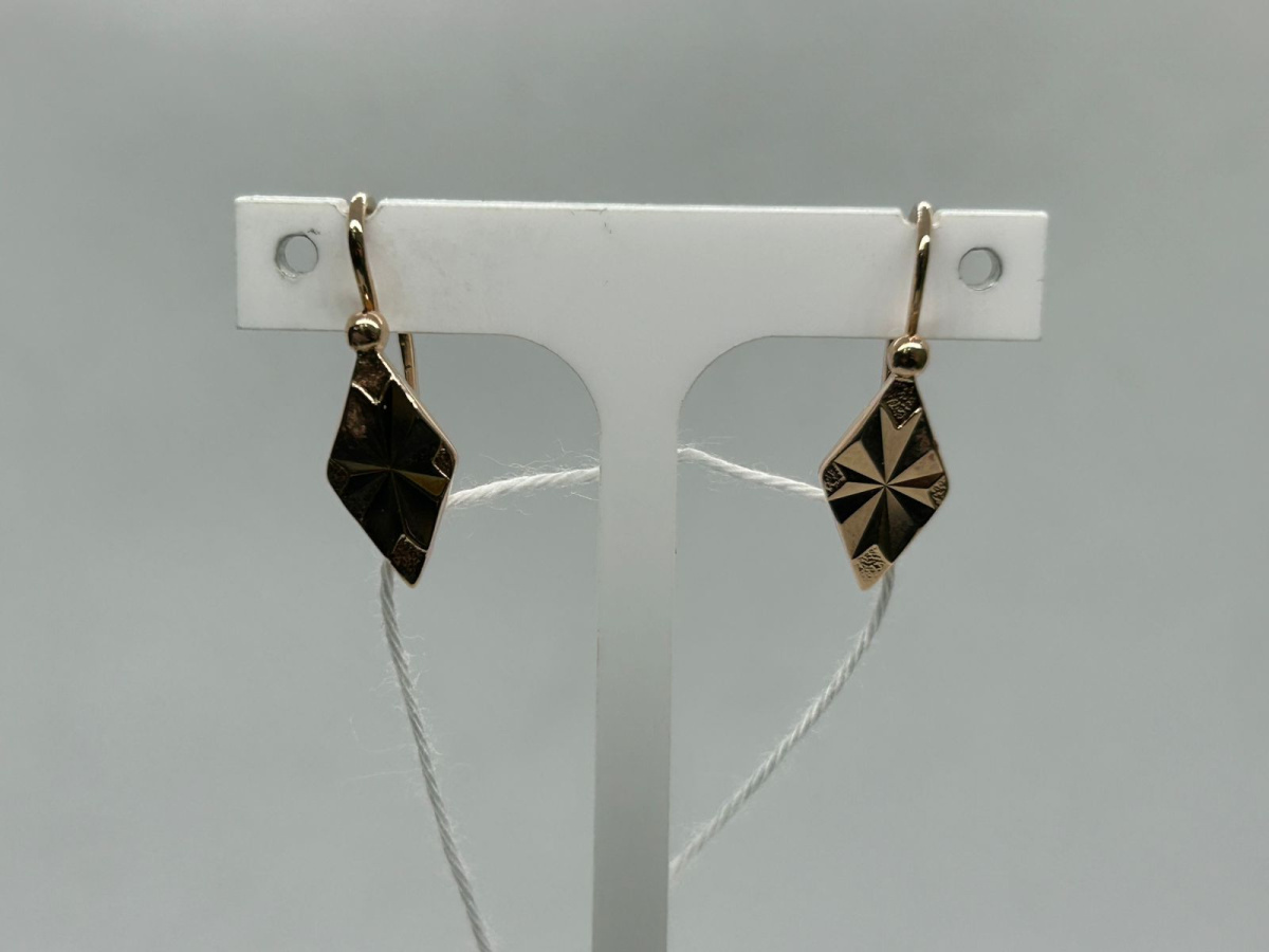 СБКМ583 СЕРЬГИ БЕЗ КАМНЯ (Au 583)