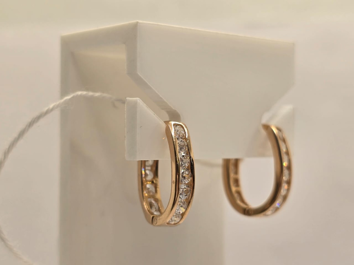 СЕРЬГИ С КАМНЯМИ (Au 585)