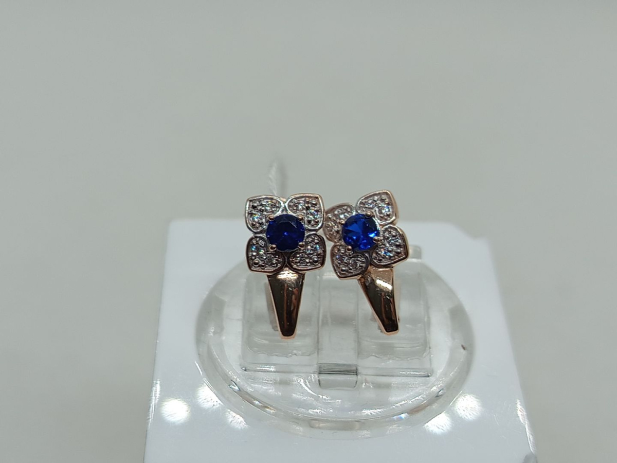 СЕРЬГИ С КАМНЯМИ (Au 585)