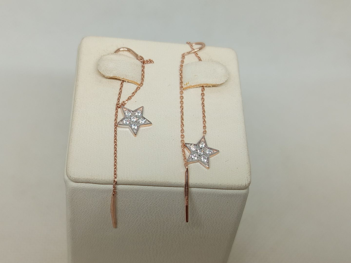 СЕРЬГИ С КАМНЯМИ (Au 585)