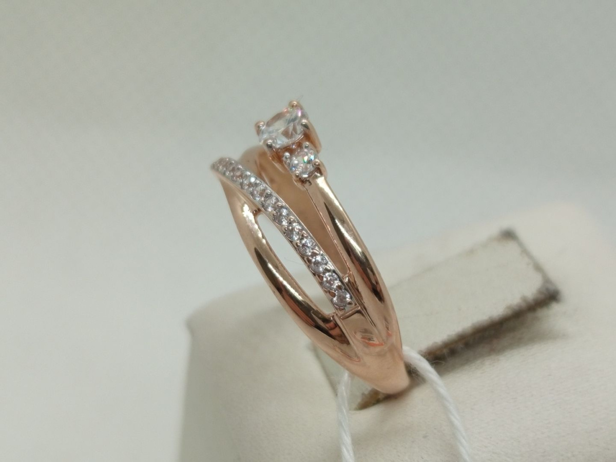 КОЛКМИ585 КОЛЬЦО С КАМНЯМИ (Au 585)