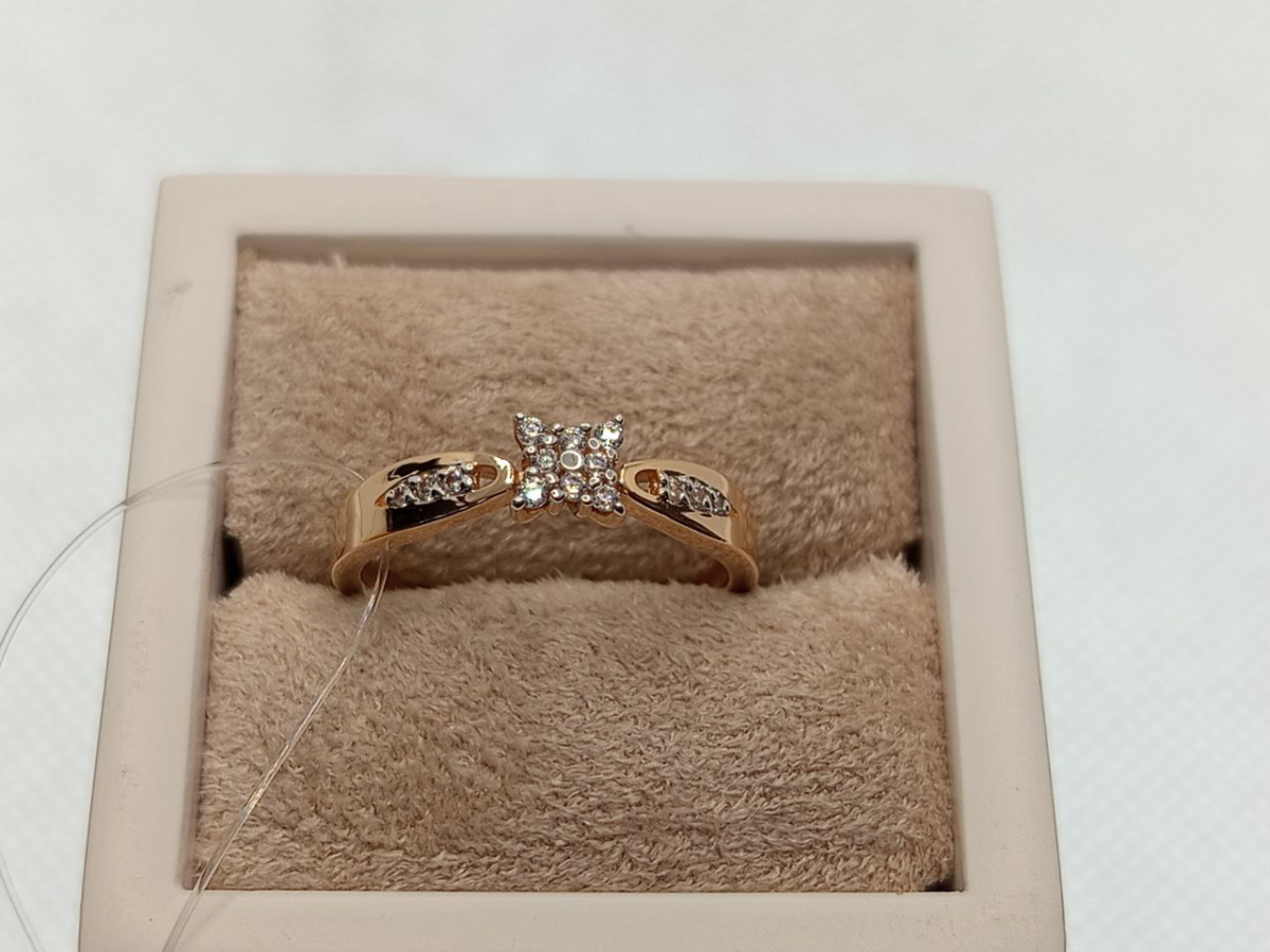 КОЛЬЦО С КАМНЯМИ (Au 585)