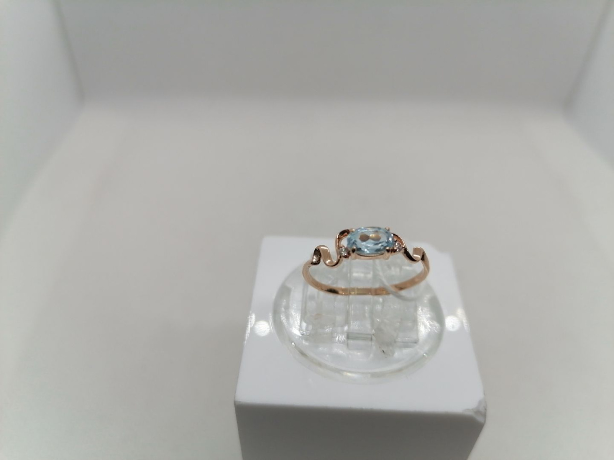 КОЛЬЦО С КАМНЯМИ (Au 585)