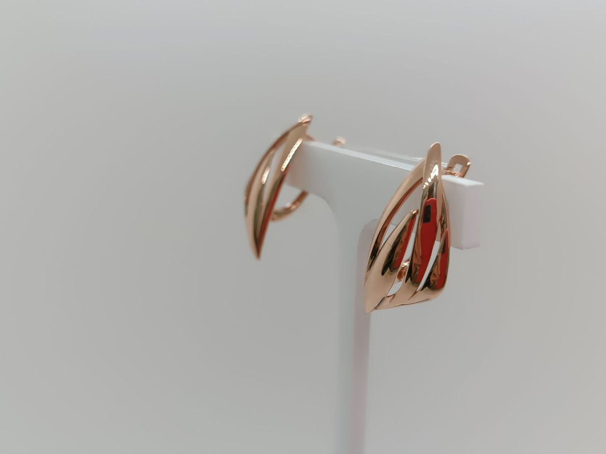 СЕРЬГИ БЕЗ КАМНЯ (Au 585)