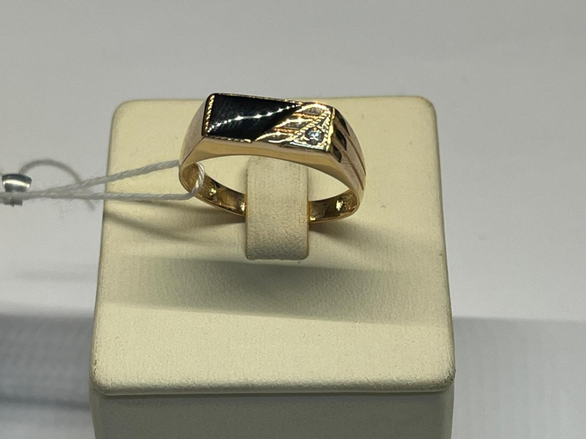 ПЕЧАТКА С КАМНЯМИ (Au 585)