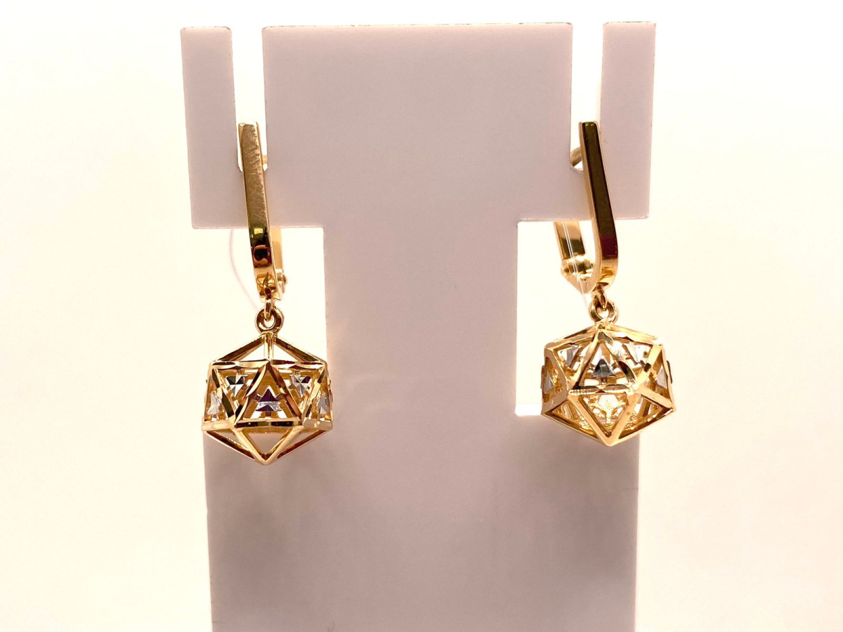 СЕРЬГИ БЕЗ КАМНЯ (Au 585)