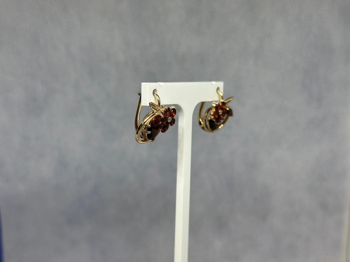 СЕРЬГИ С КАМНЯМИ (Au 585)