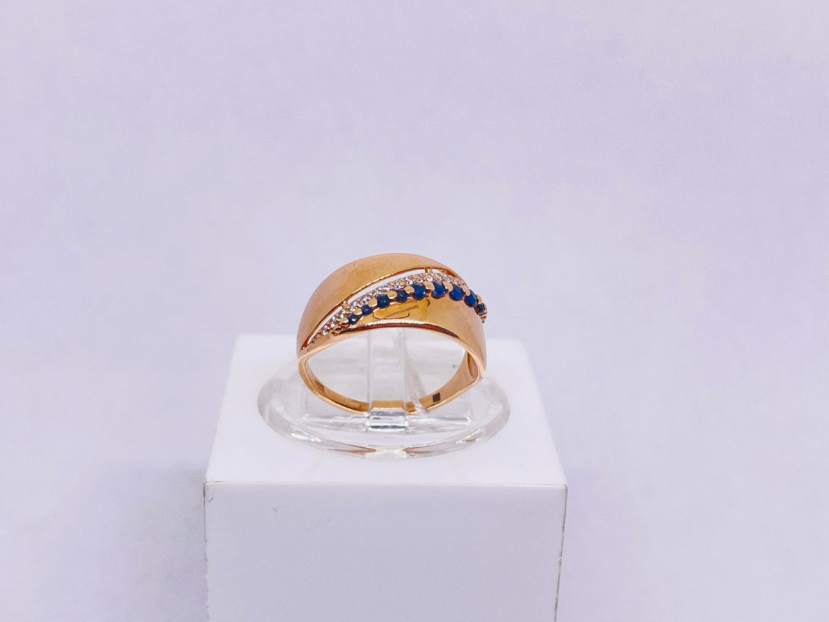 КОЛКМИ585 КОЛЬЦО С КАМНЯМИ (Au 585)