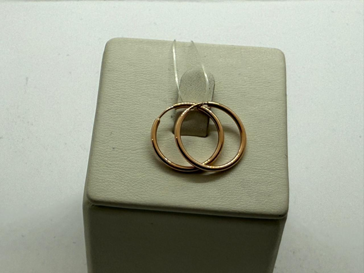 СЕРЬГИ КОНГО без камня (Au 585) СЕРЬГИ КОНГО без камня (Au 585)