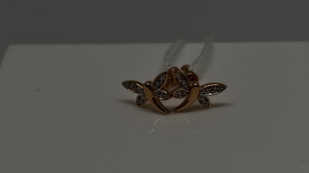 СПУС585 СЕРЬГИ ПУСЕТЫ (Au 585)