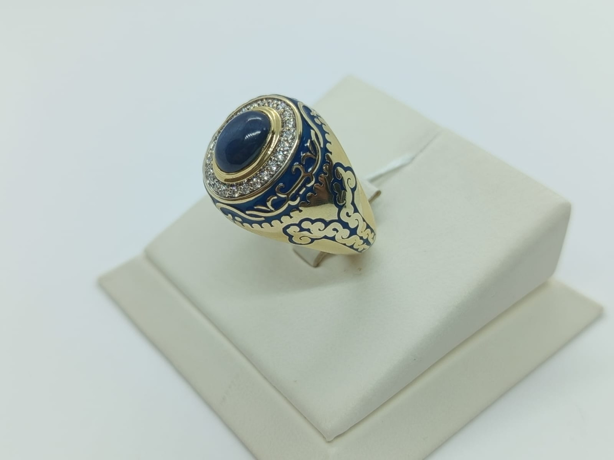 ПЕЧКМИ585 ПЕЧАТКА С КАМНЯМИ (Au 585)