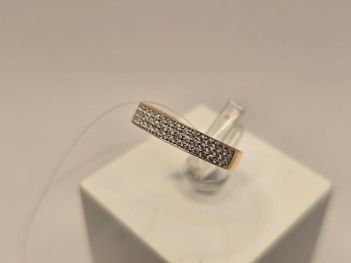 КОЛЬЦО С КАМНЯМИ (Au 585)