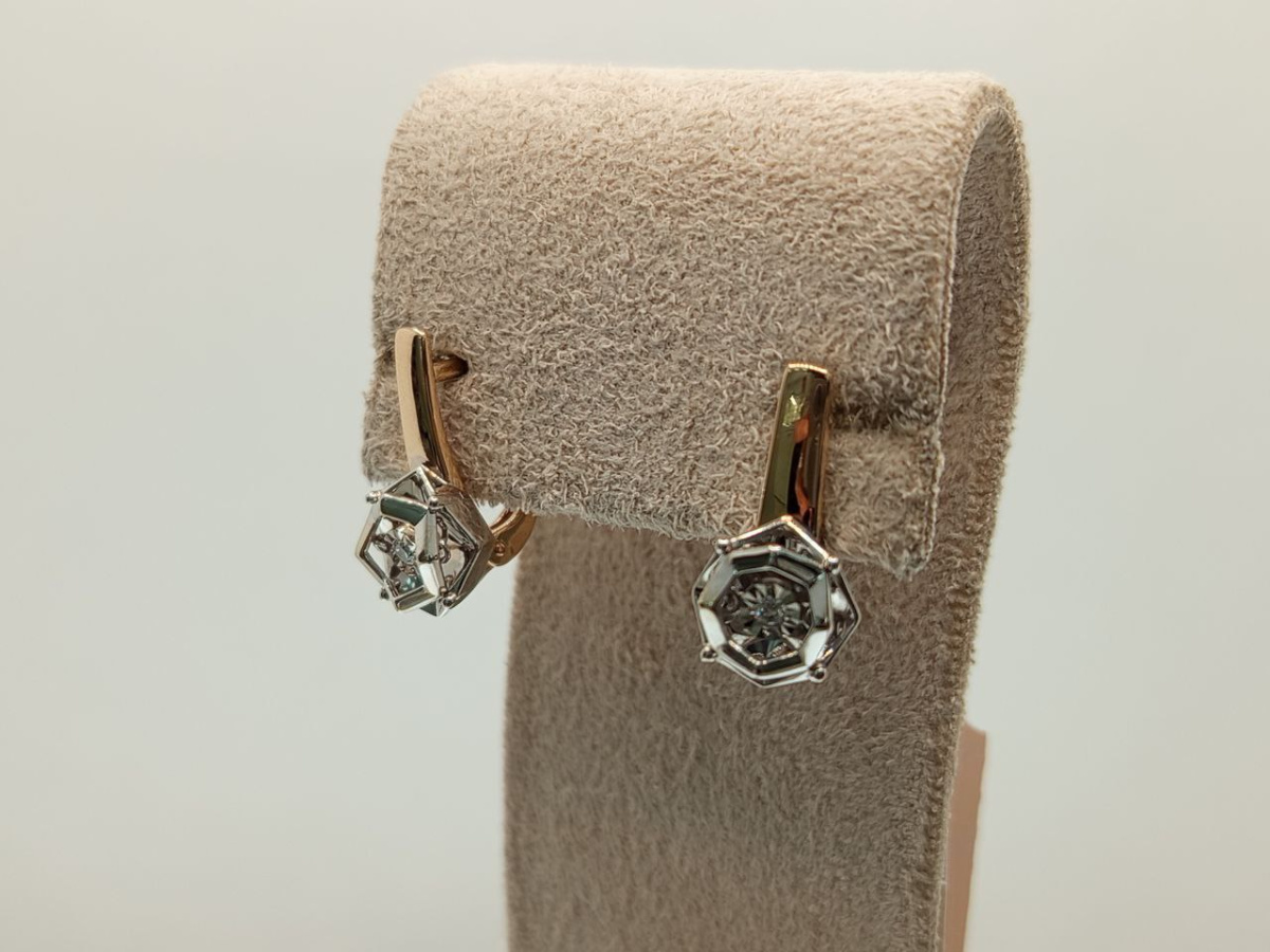 СЕРЬГИ БРИЛЛИАНТ (Au 585)