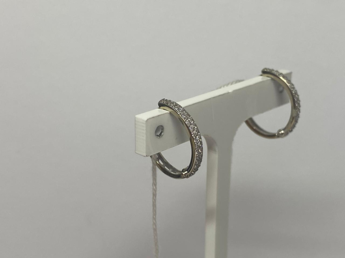 СКМИ585 СЕРЬГИ С КАМНЯМИ (Au 585)