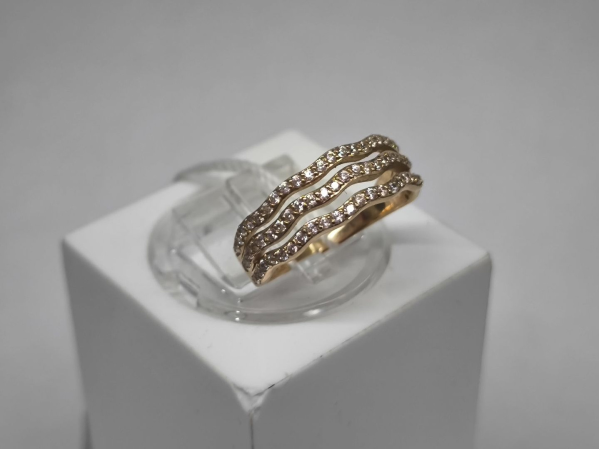 КОЛКМИ585 КОЛЬЦО С КАМНЯМИ (Au 585)