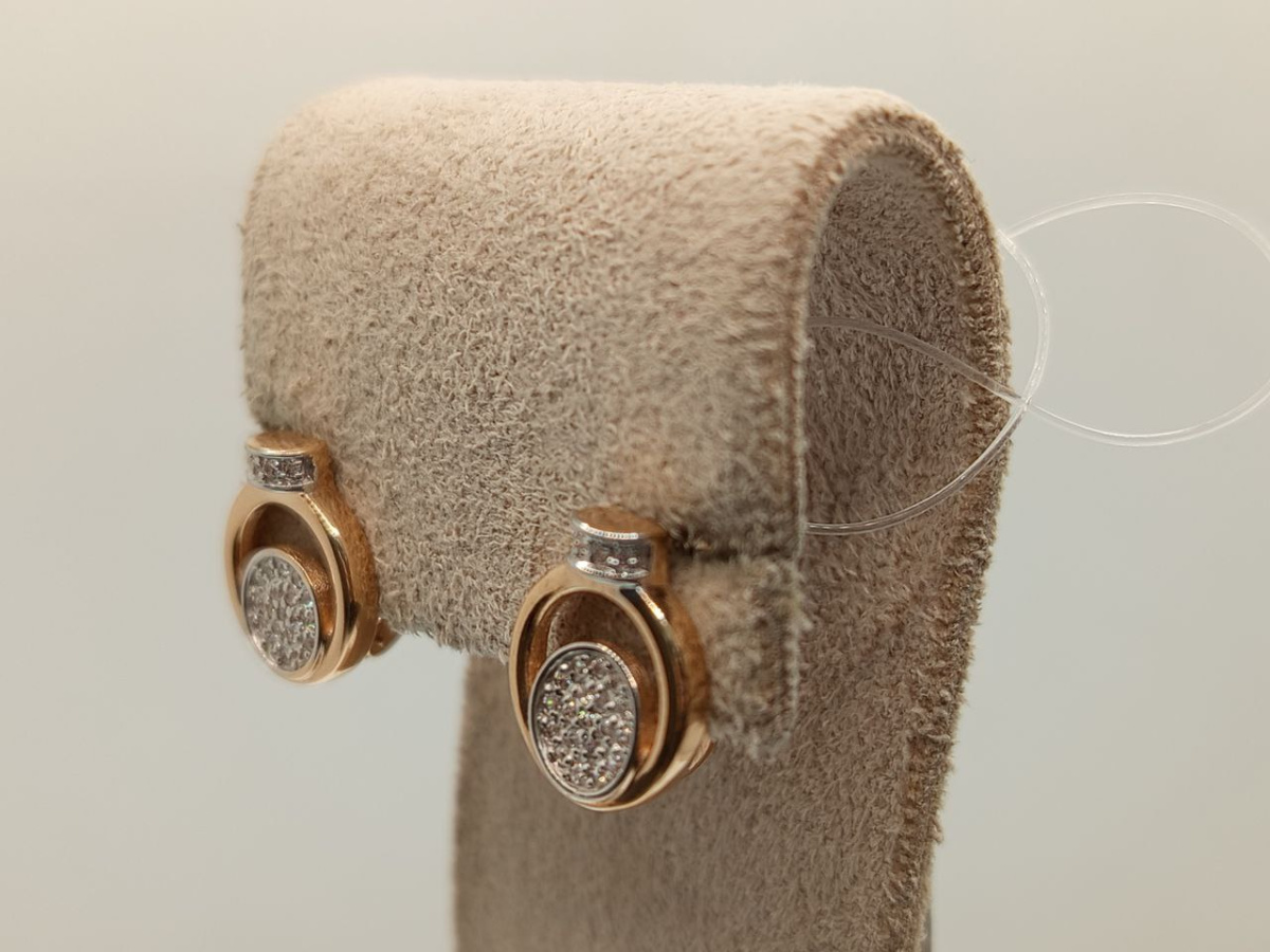 СЕРЬГИ С КАМНЯМИ (Au 585)