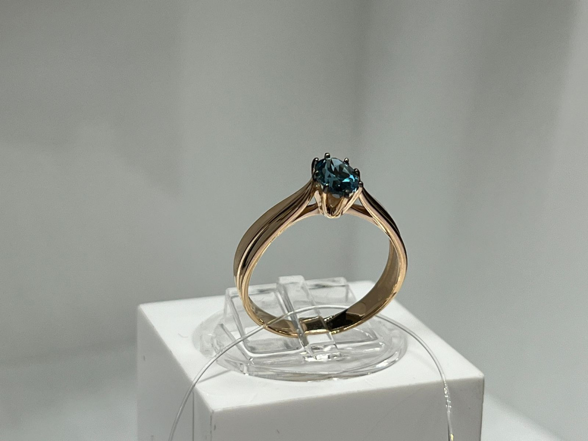 КОЛЬЦО ЛОНДОН ТОПАЗ (Au 585)