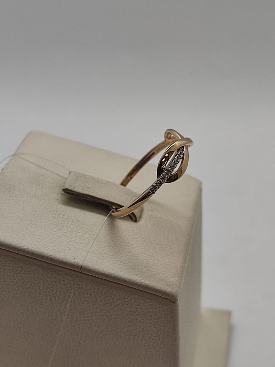 КОЛЬЦО С КАМНЯМИ (Au 585)