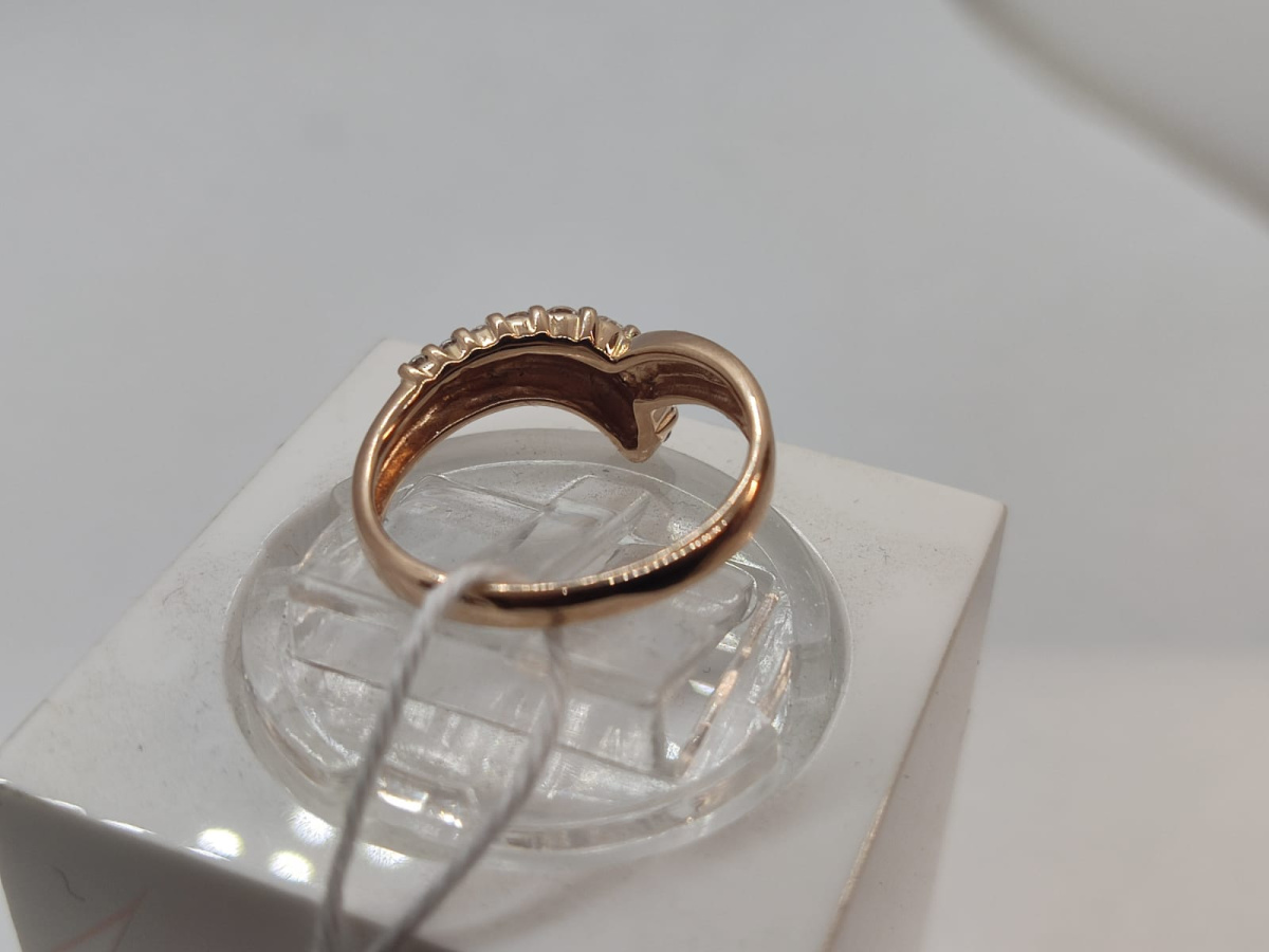 КОЛЬЦО С КАМНЯМИ (Au 585)