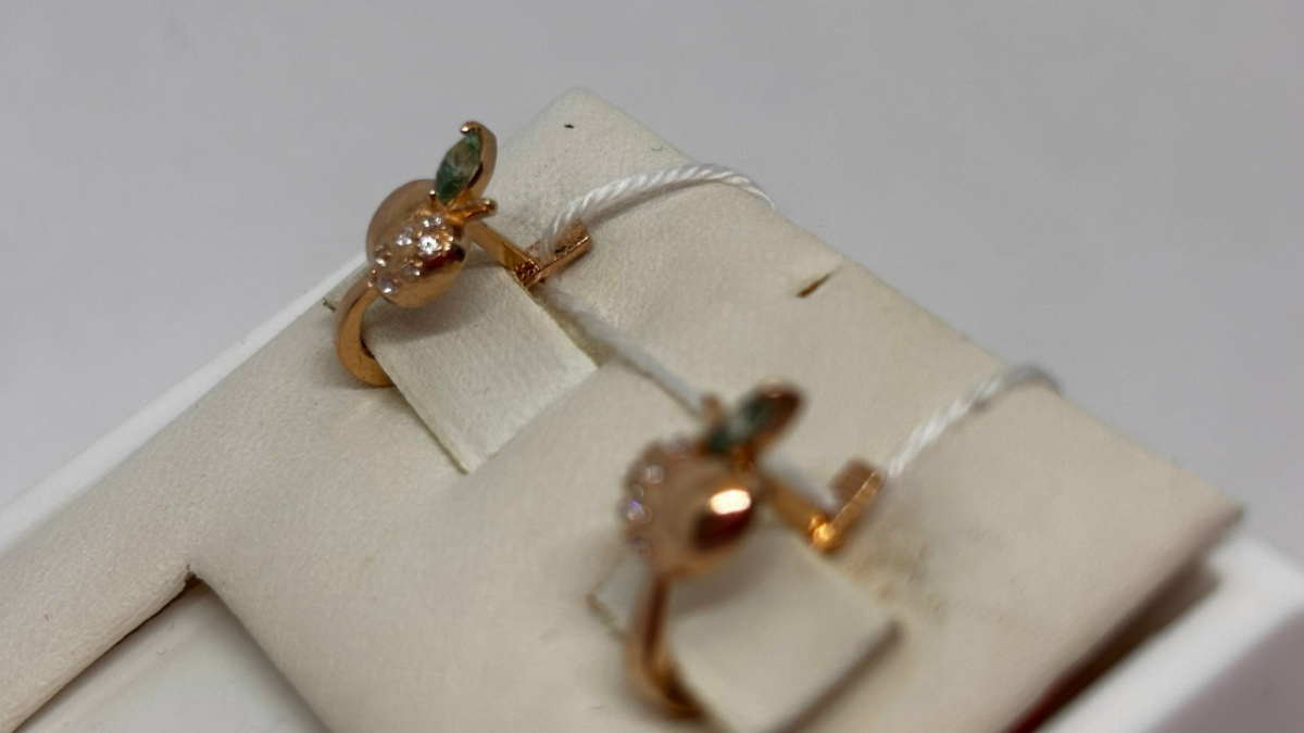 СЕРЬГИ С КАМНЯМИ (Au 585)