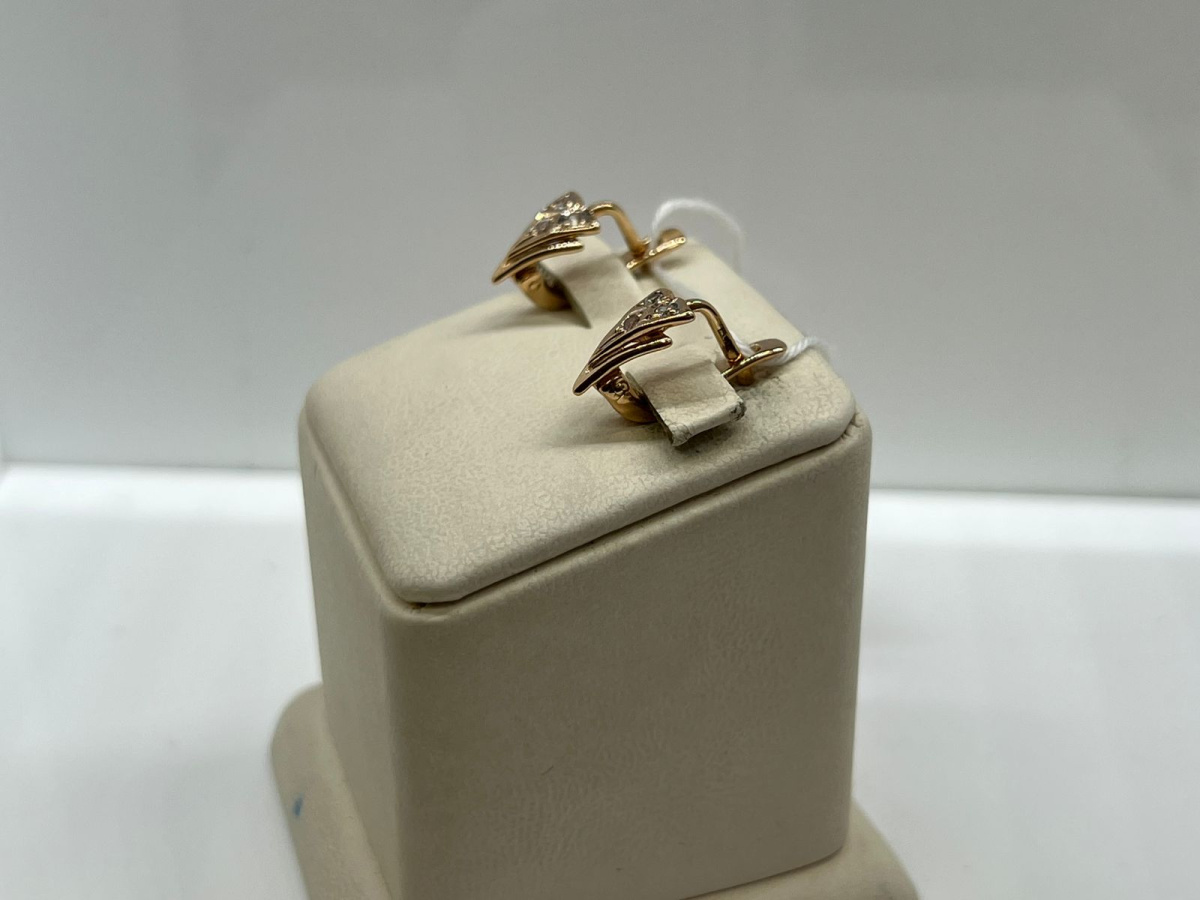 СКМИ585 СЕРЬГИ С КАМНЯМИ (Au 585)