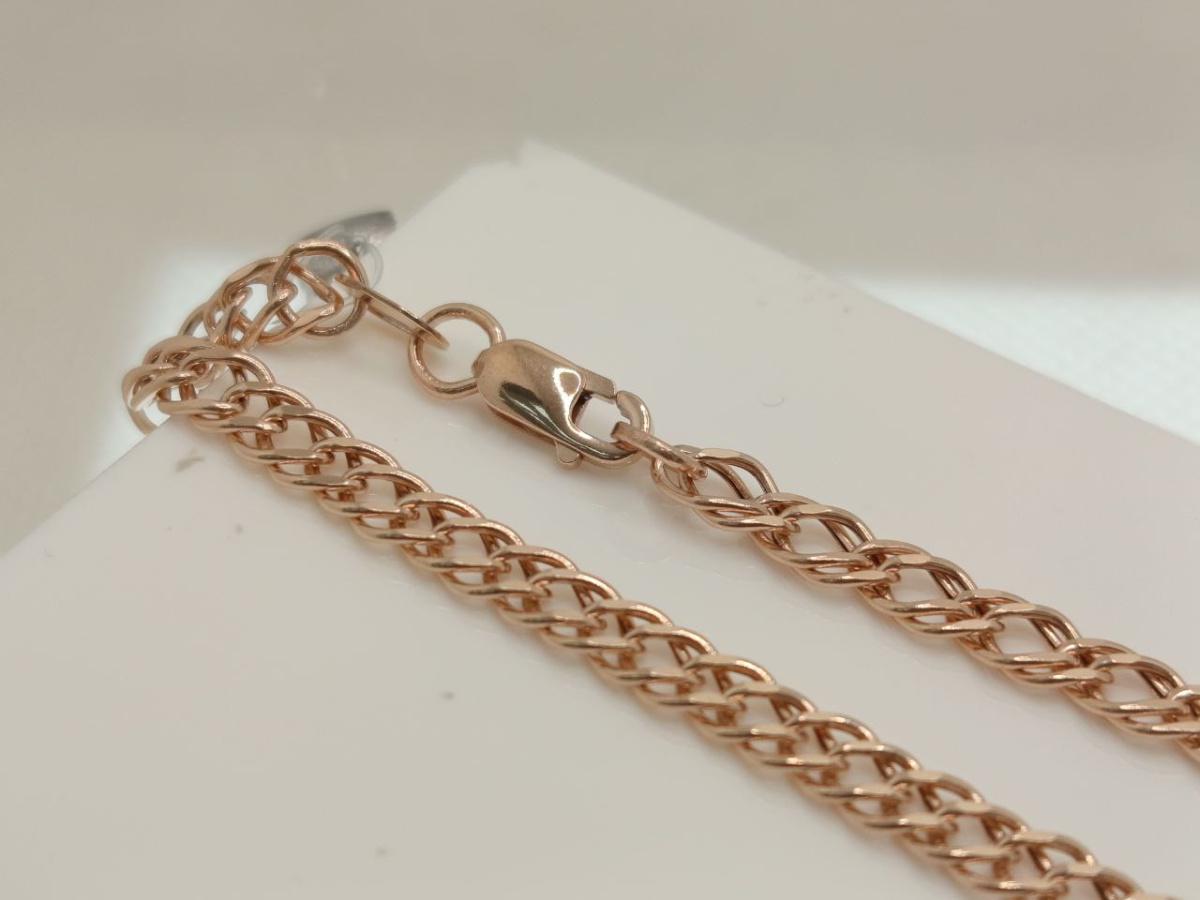 НЦ 12-076ПГ ЦЕПЬ ПУСТОТЕЛАЯ Ромб двойной (Au 585)