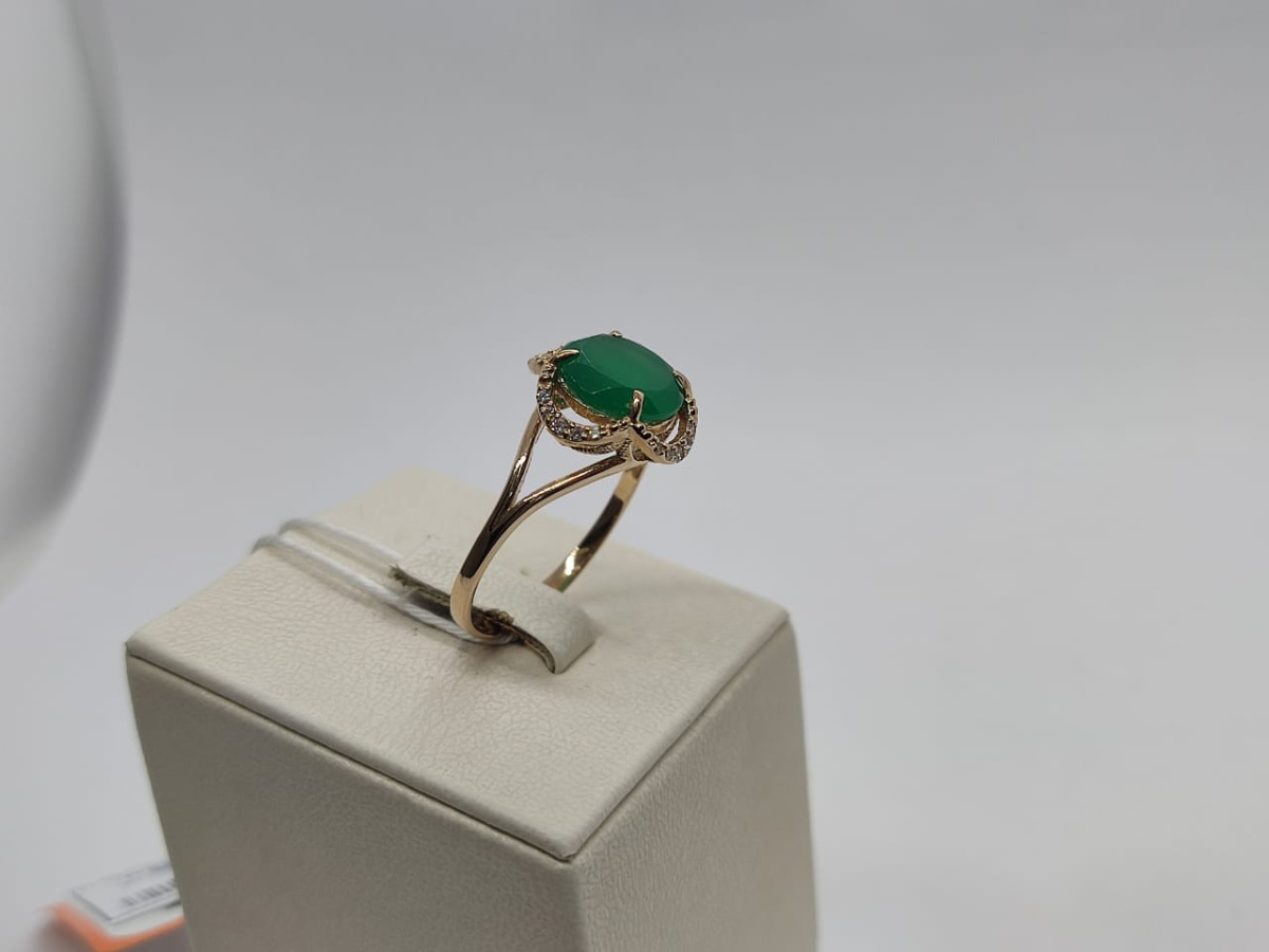 КОЛКМИ585 КОЛЬЦО С КАМНЯМИ (Au 585)