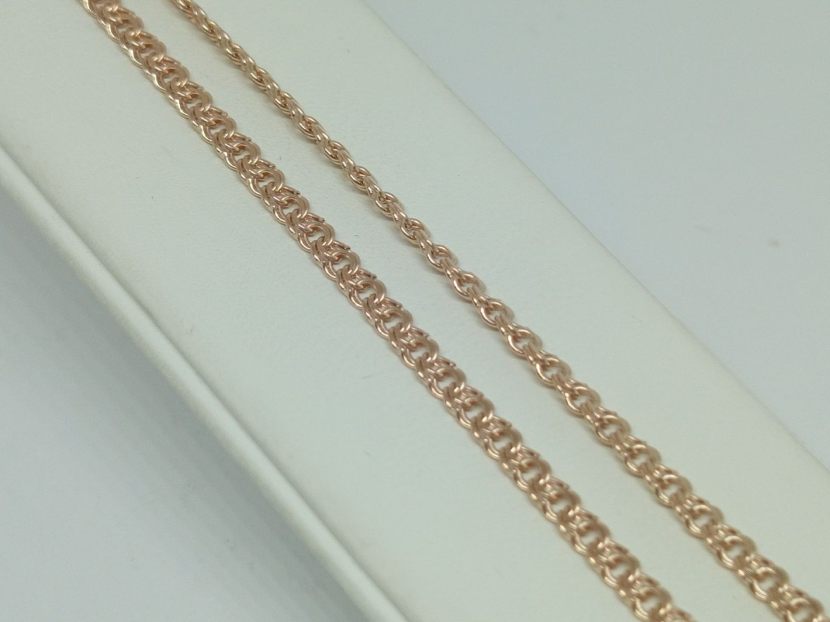 ЦЕПЬ ПУСТОТЕЛАЯ Бисмарк (Au 585)